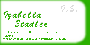 izabella stadler business card